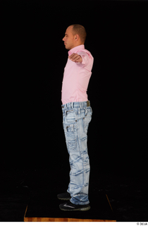 George Lee blue jeans pink shirt standing whole body 0019.jpg